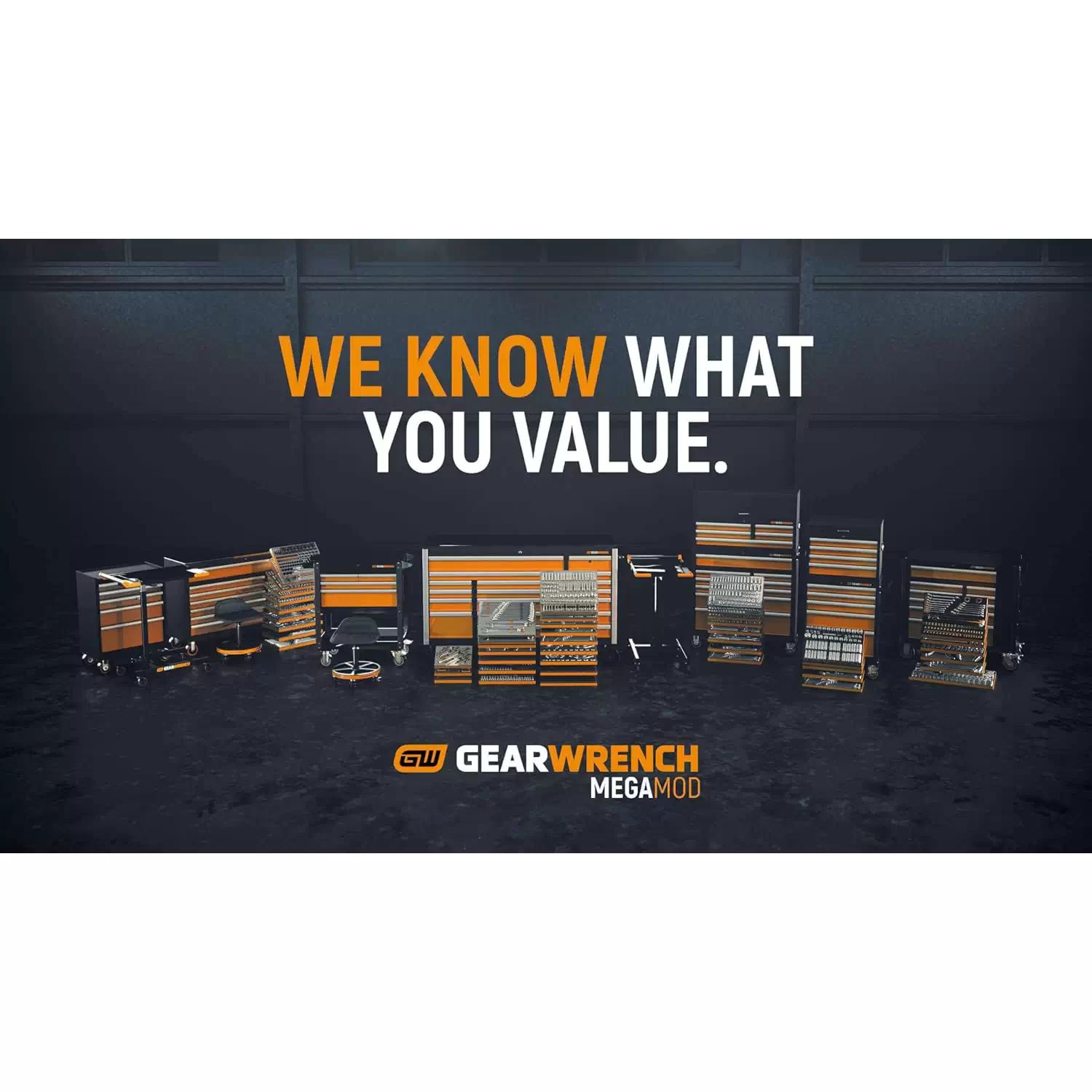 GEARWRENCH MEGAMODMRO 614PC Master Mechanics Hand Tool Set with Rolling Chest